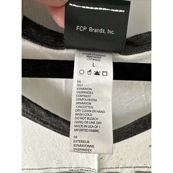 Harley Davidson‎ T Shirt Womens L Bling  Motorcycle Biker Raglan Sleeve - Picture 5 of 9